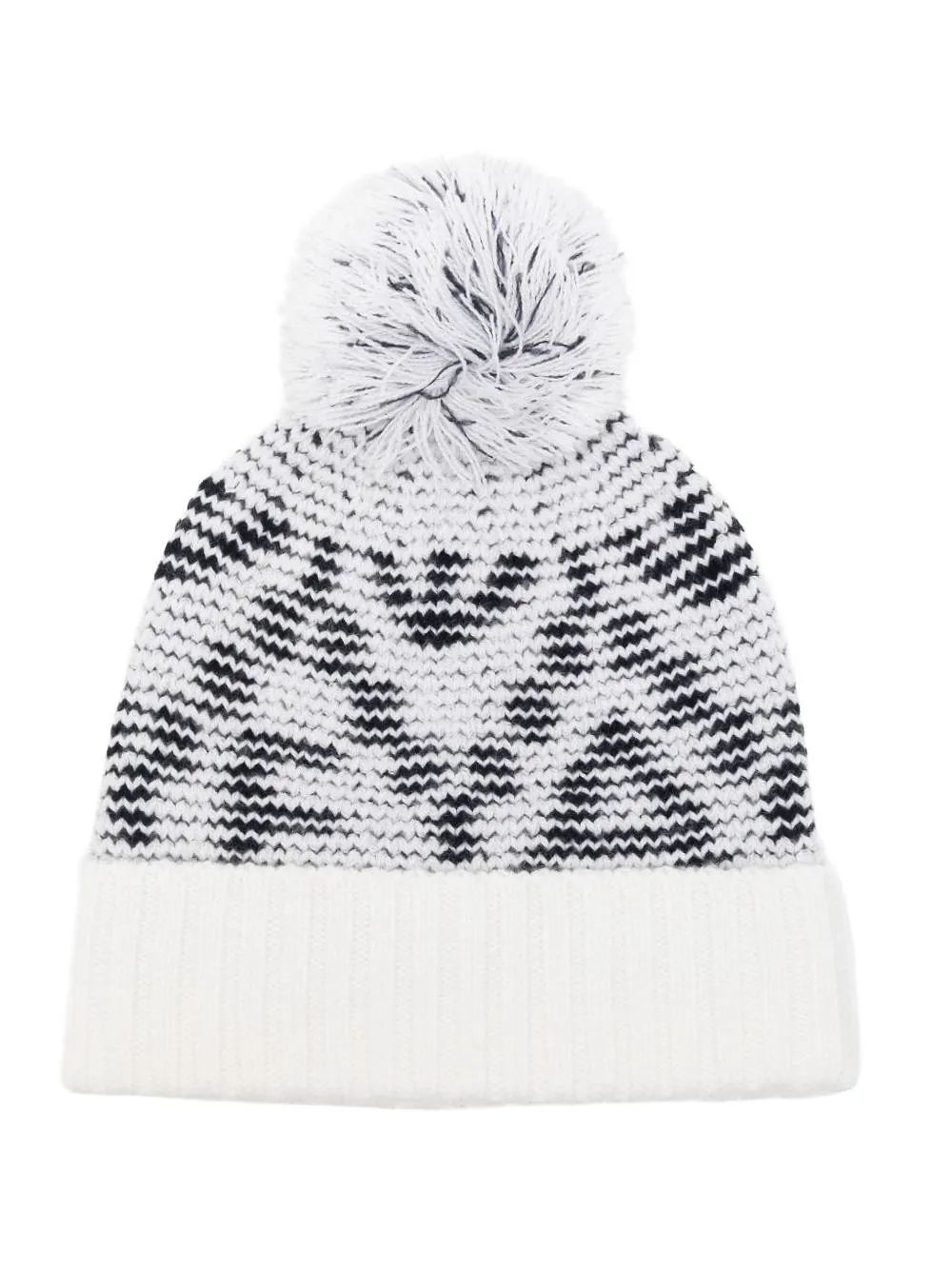 Emporio Armani Kids Pom-Pom Turn-Up Hem Beanie
