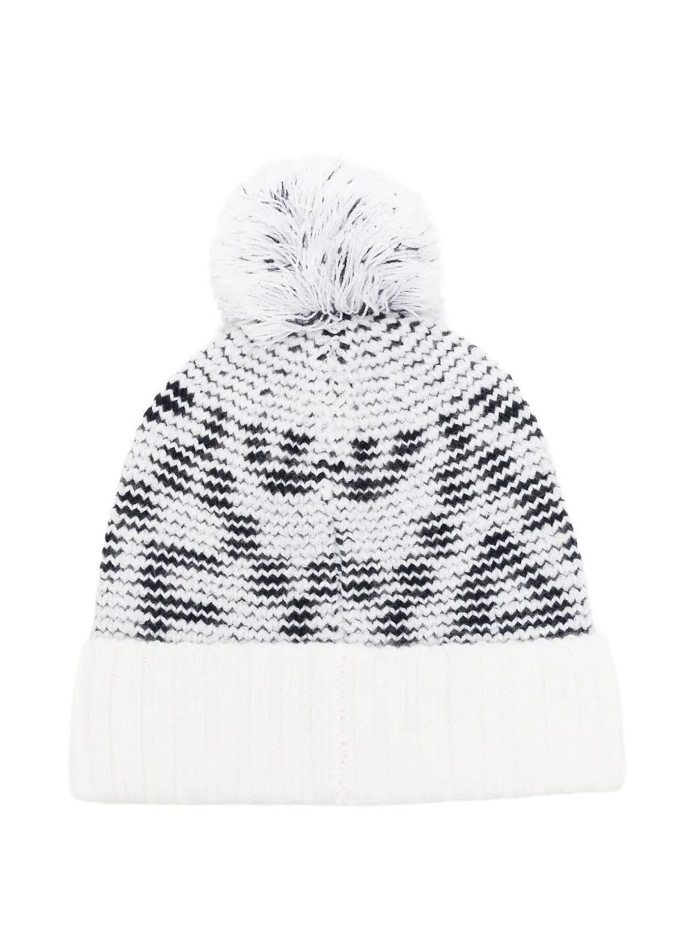 Emporio Armani Kids Pom-Pom Turn-Up Hem Beanie