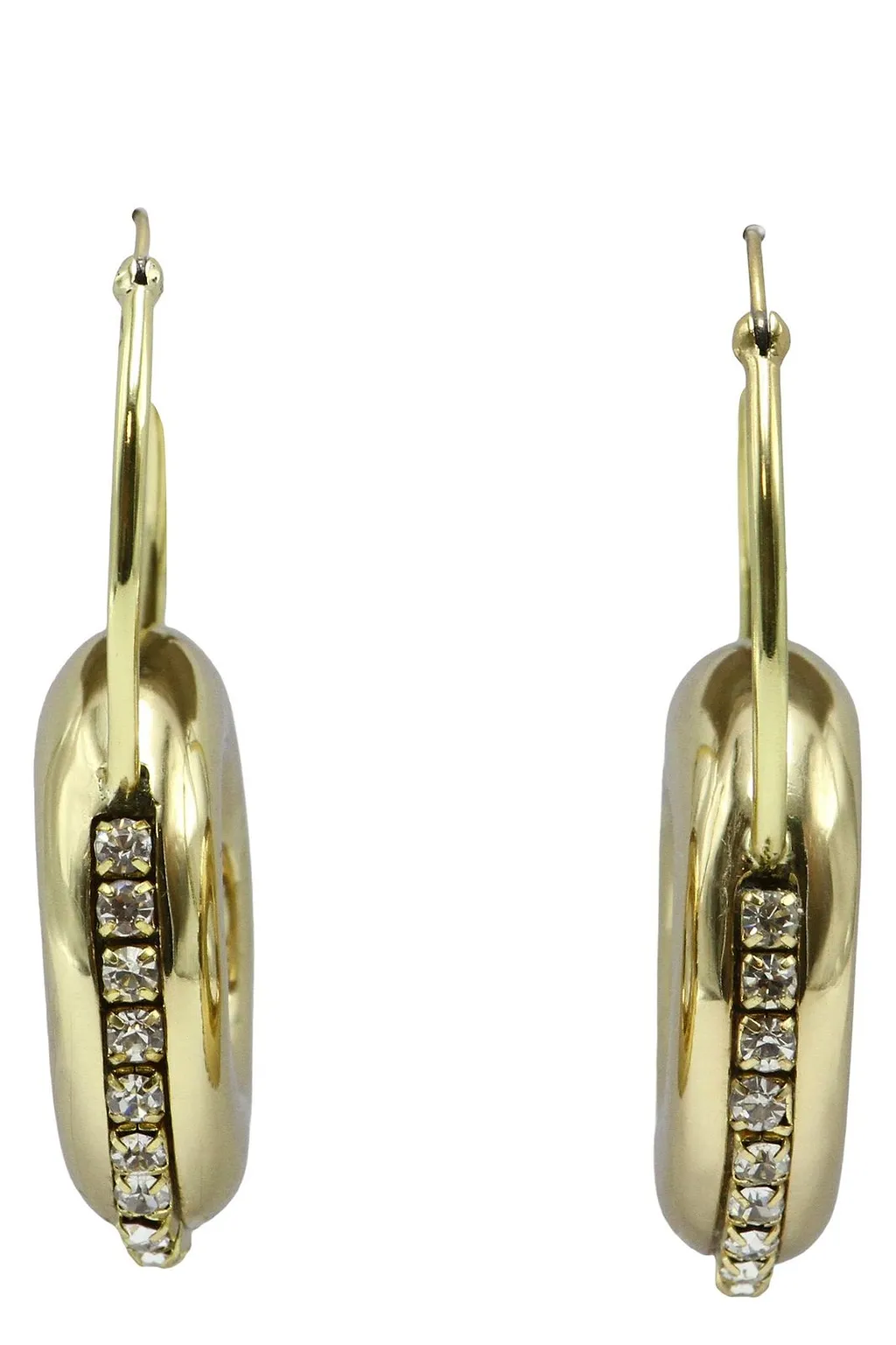 Ellery Crystal Hoop Pendant Earrings