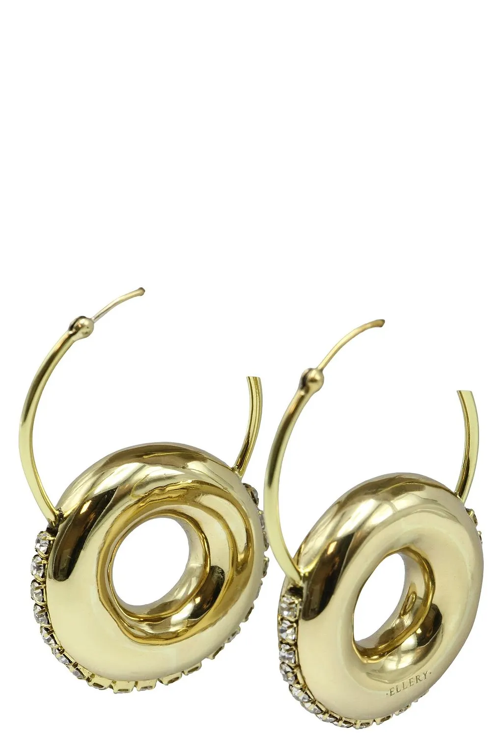 Ellery Crystal Hoop Pendant Earrings