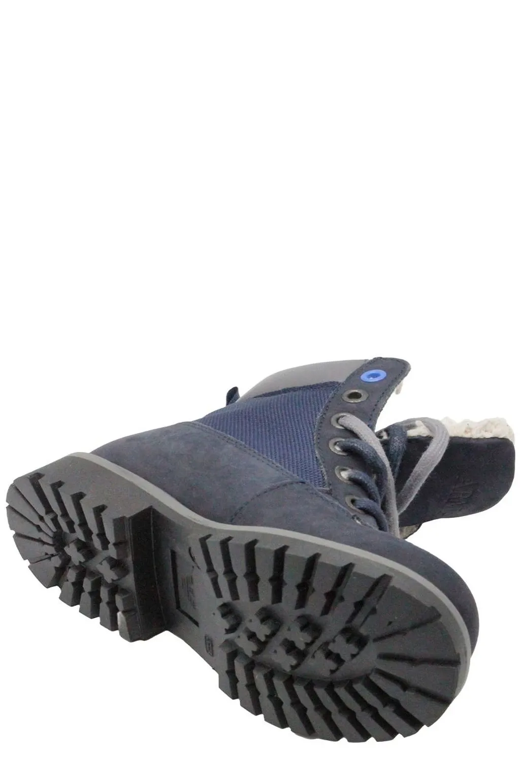 Emporio Armani Kids Round Toe Boots