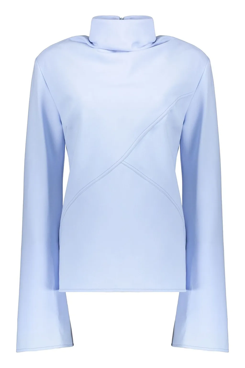 Ellery Draped High-Neck Top