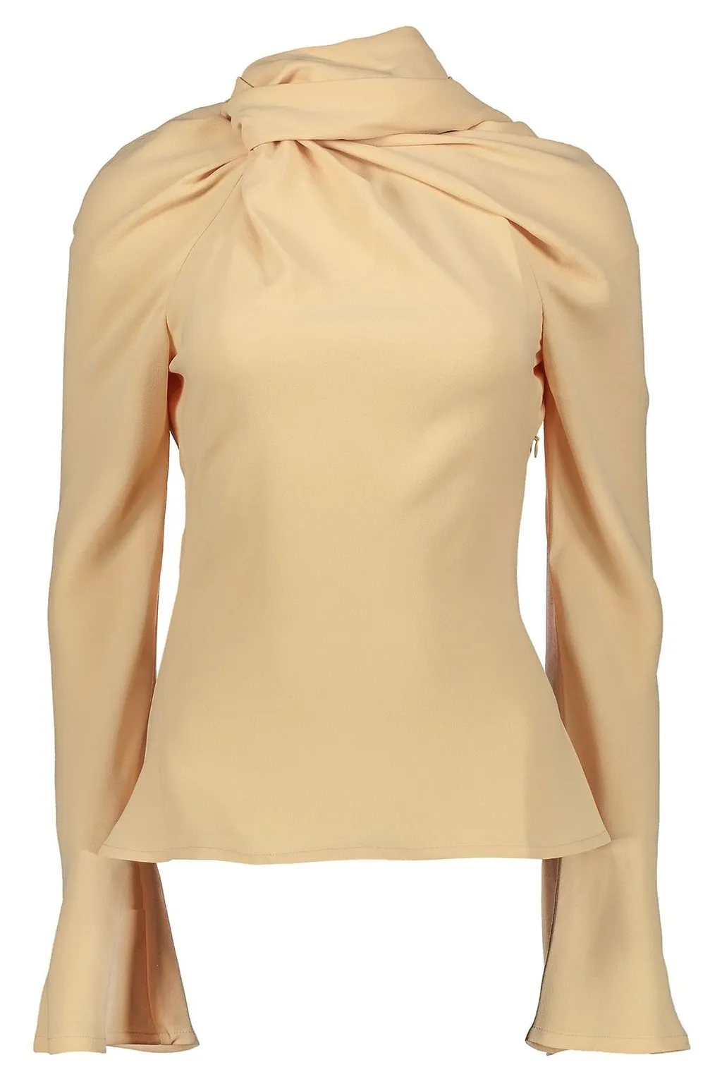 Ellery Draped High-Neck Top