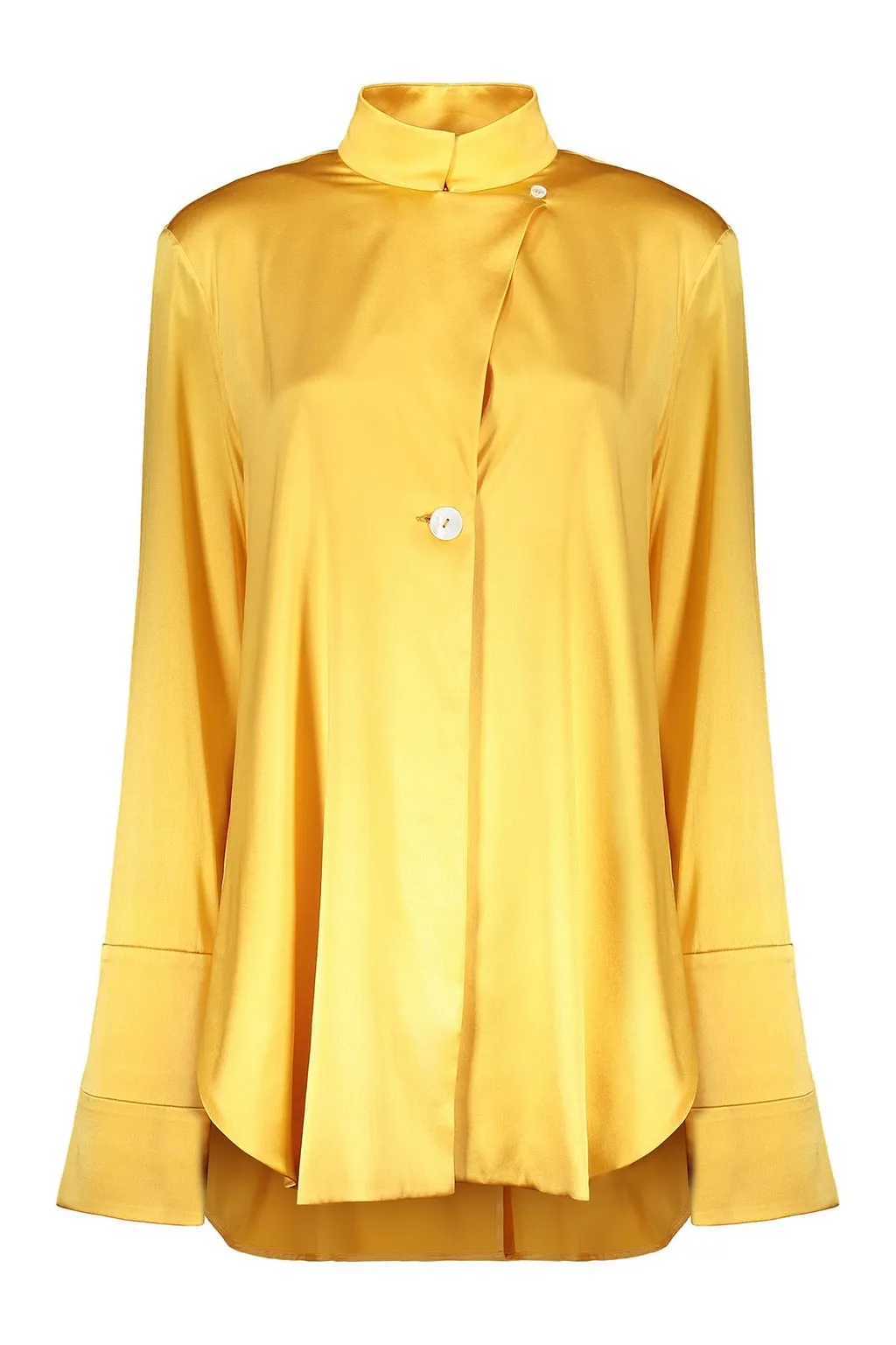 Ellery Draped Long-Sleeve Shirt