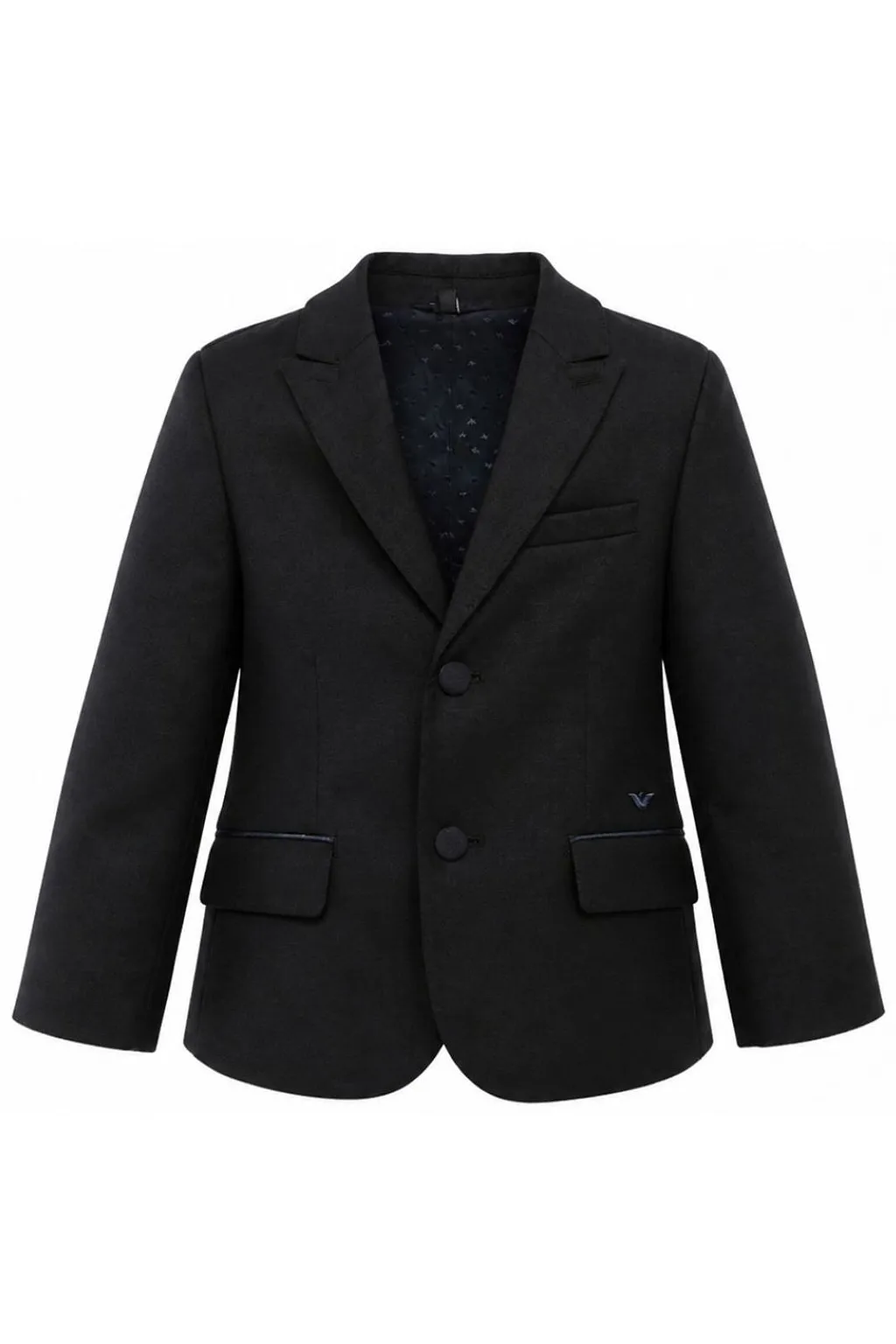 Emporio Armani Kids Single-Breasted Straight Hem Jacket