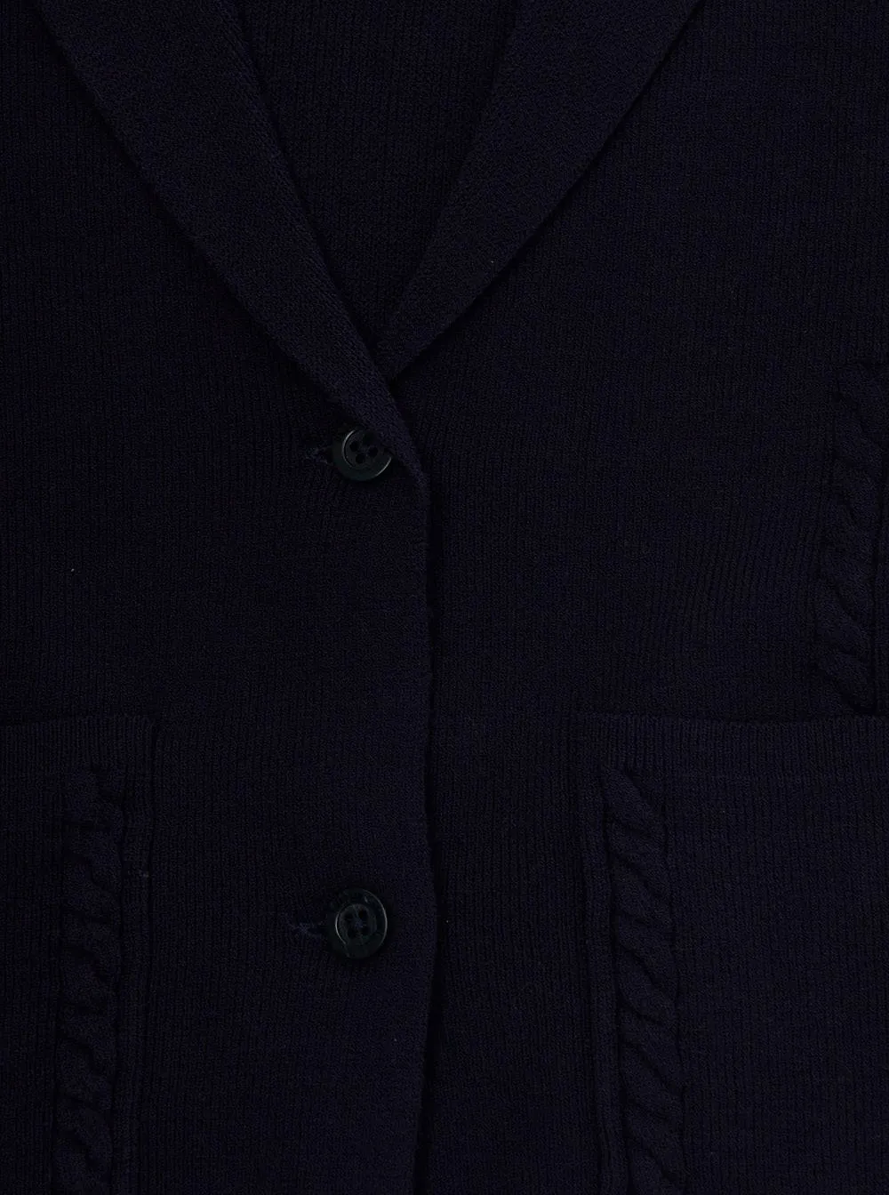 Emporio Armani Kids Single-Breasted Knit Blazer