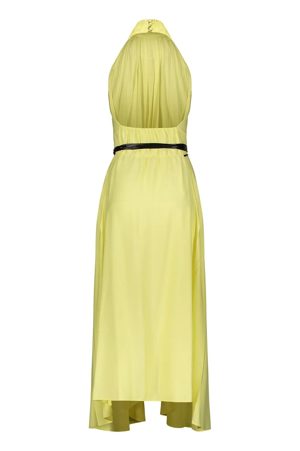 Ellery Plissé Belted Maxi Dress