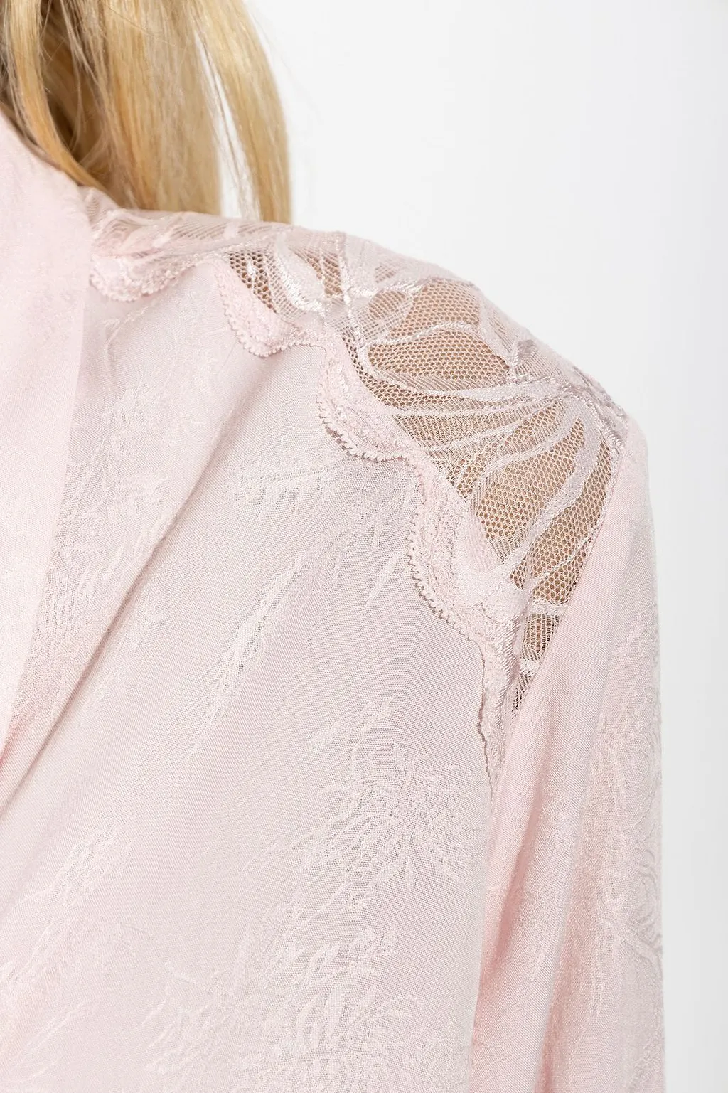 Emporio Armani Lace-Trim Floral Pyjamas
