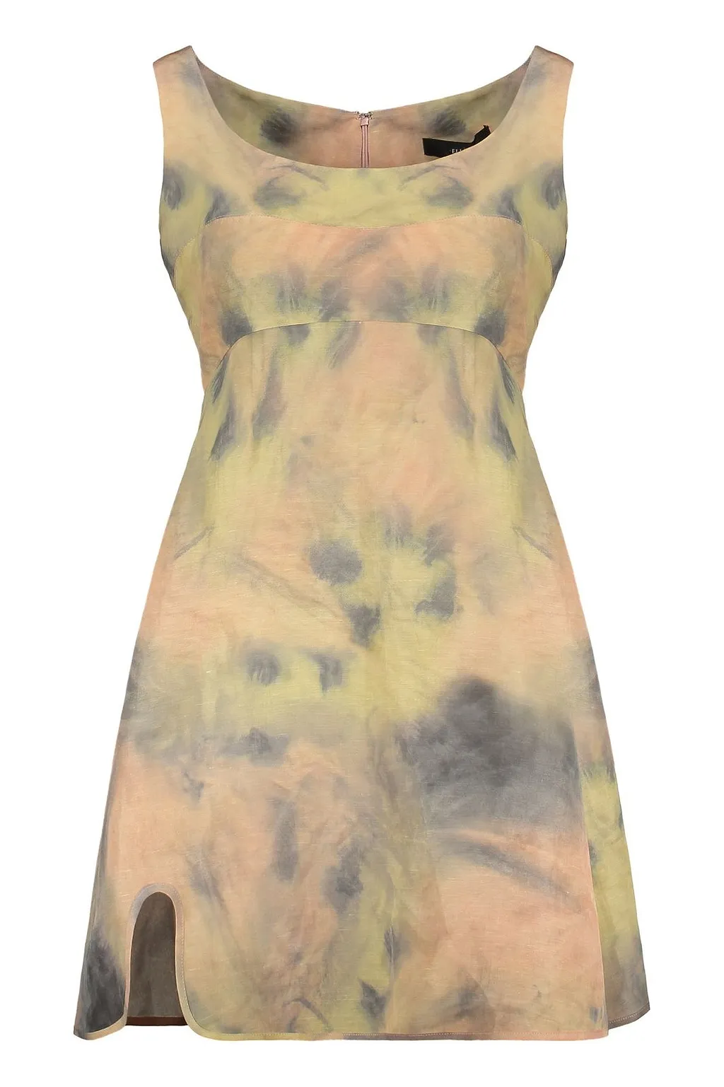 Ellery Puff-Sleeve Tie-Dye Mini Dress
