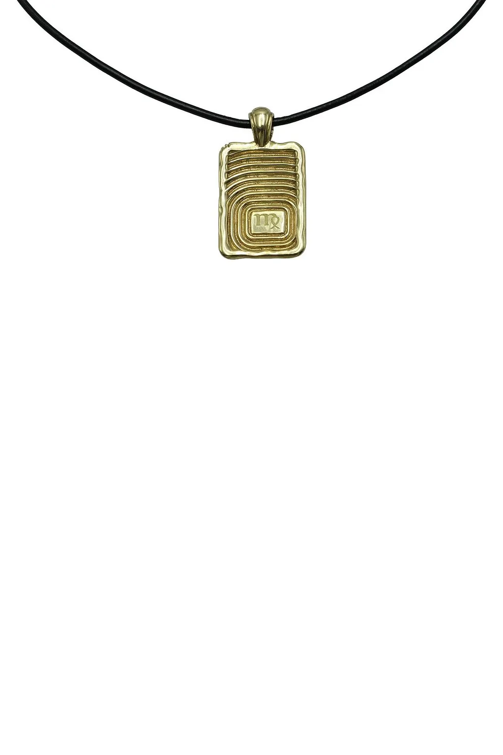 Rectangular Virgo Pendant Necklace