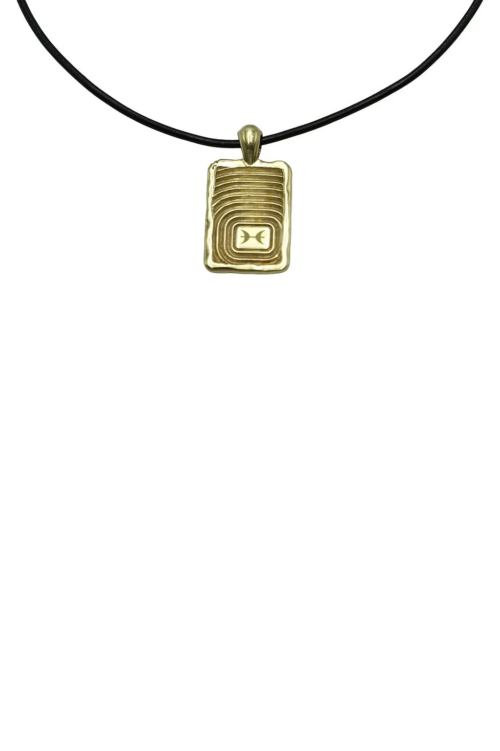 Rectangular Zodiac Pendant Necklace