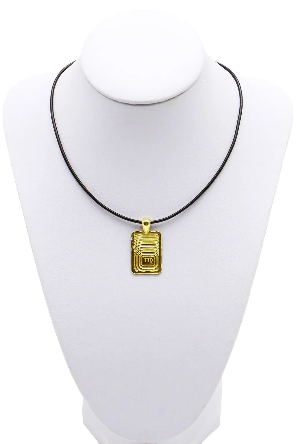 Rectangular Virgo Pendant Necklace