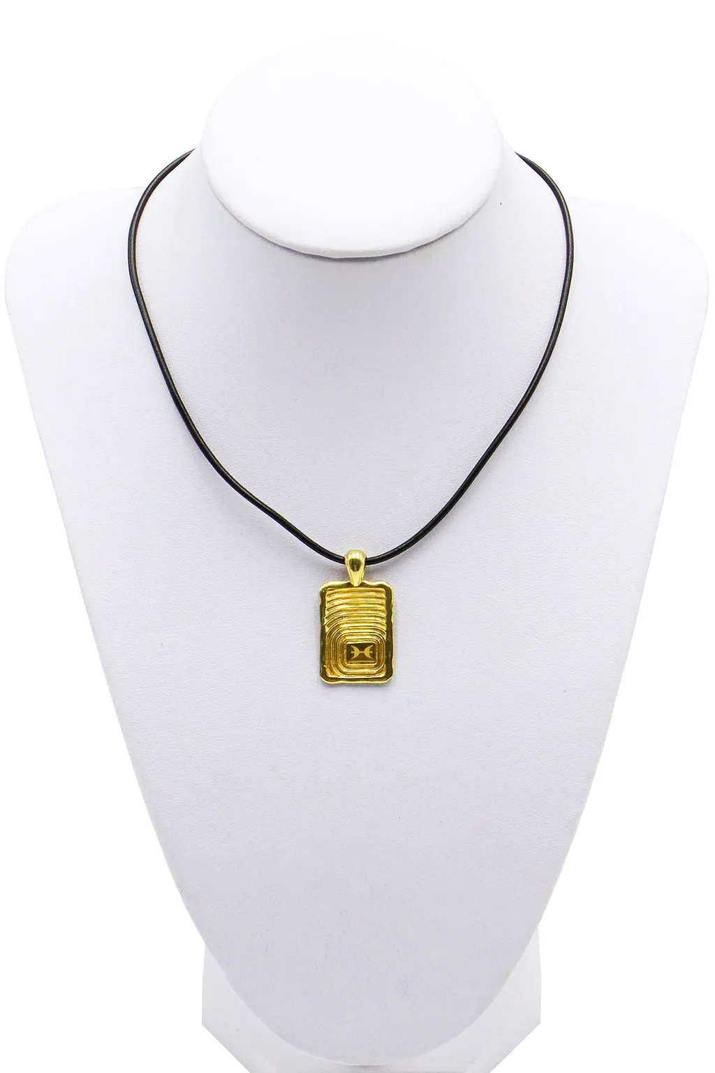 Rectangular Zodiac Pendant Necklace