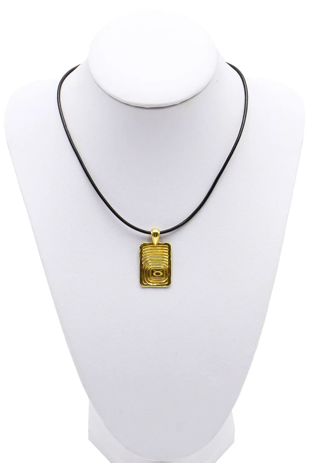 Ellery Rectangular Zodiac Pendant Necklace