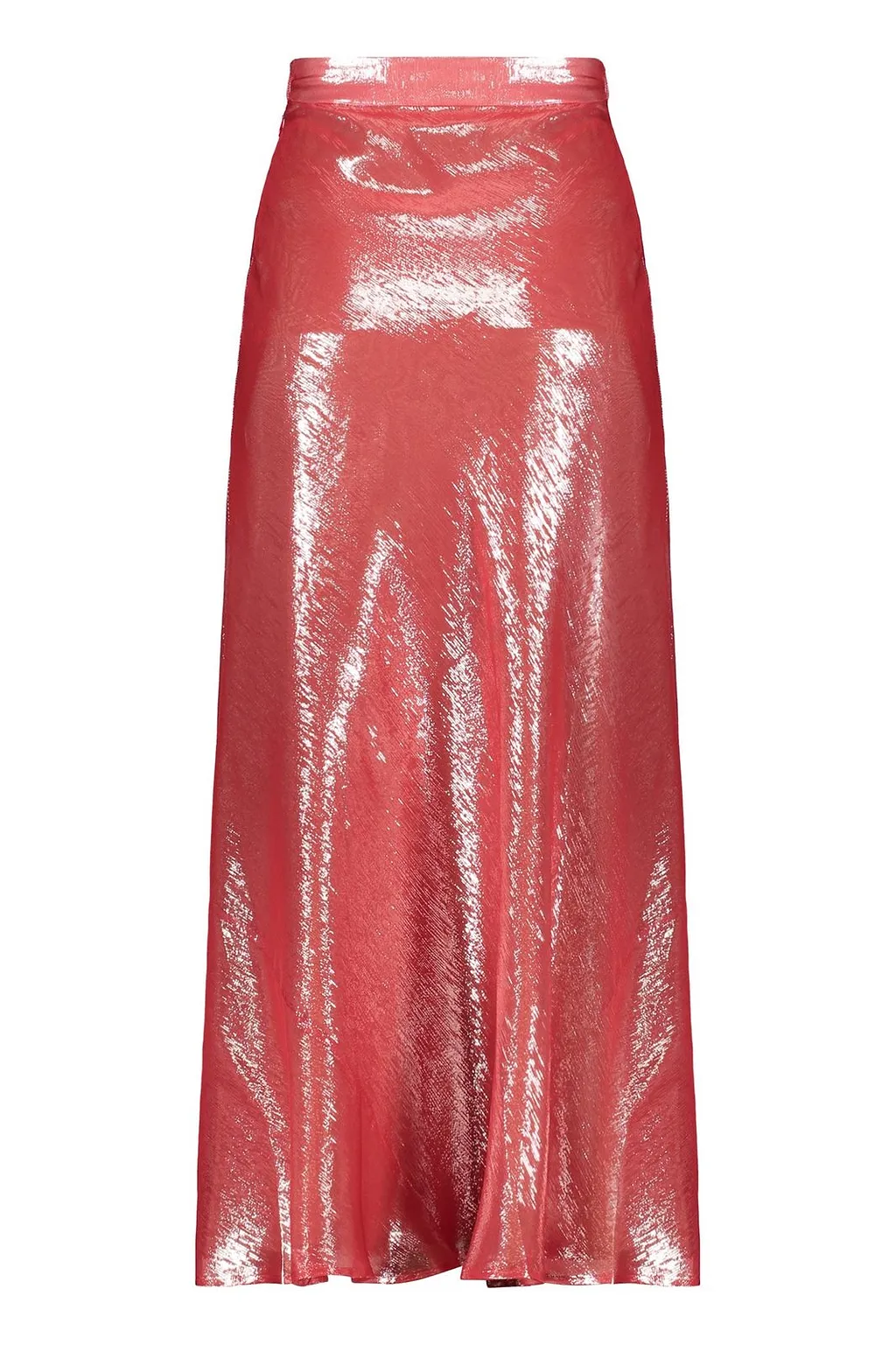 Ellery Satin-Effect Slit Skirt