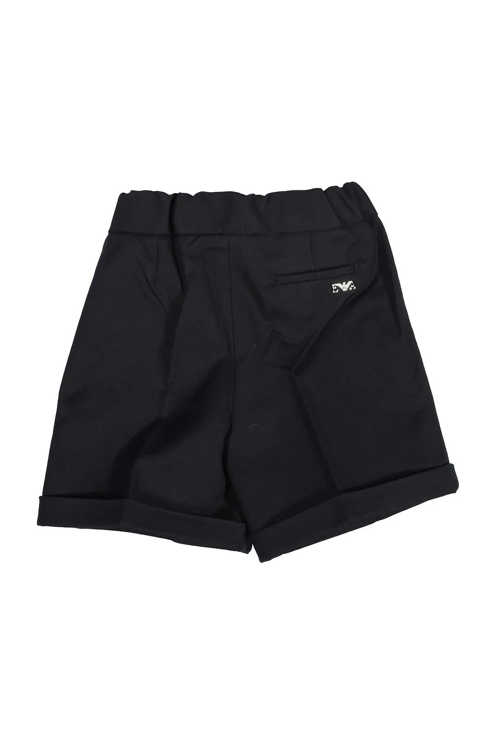 Emporio Armani Kids Button Detailed High Waist Shorts
