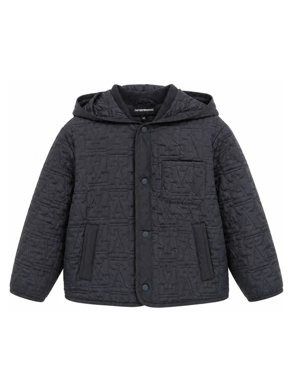 Emporio Armani Kids Button-Up Straight Hem Jacket