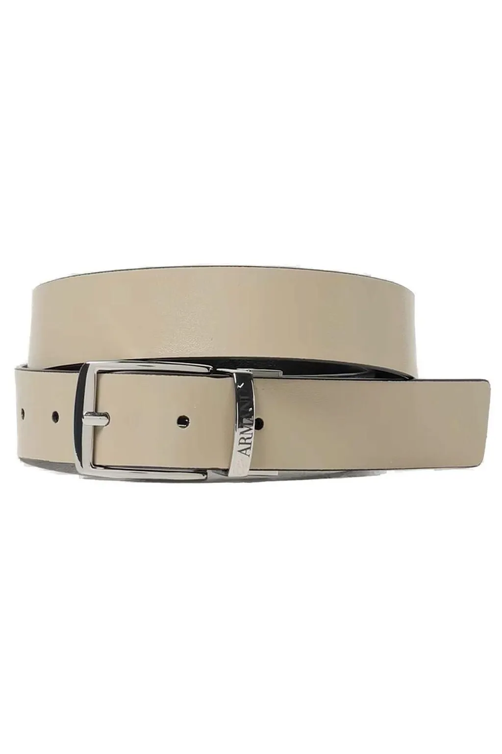Emporio Armani Kids Logo Engraved Reversible Buckled Belt