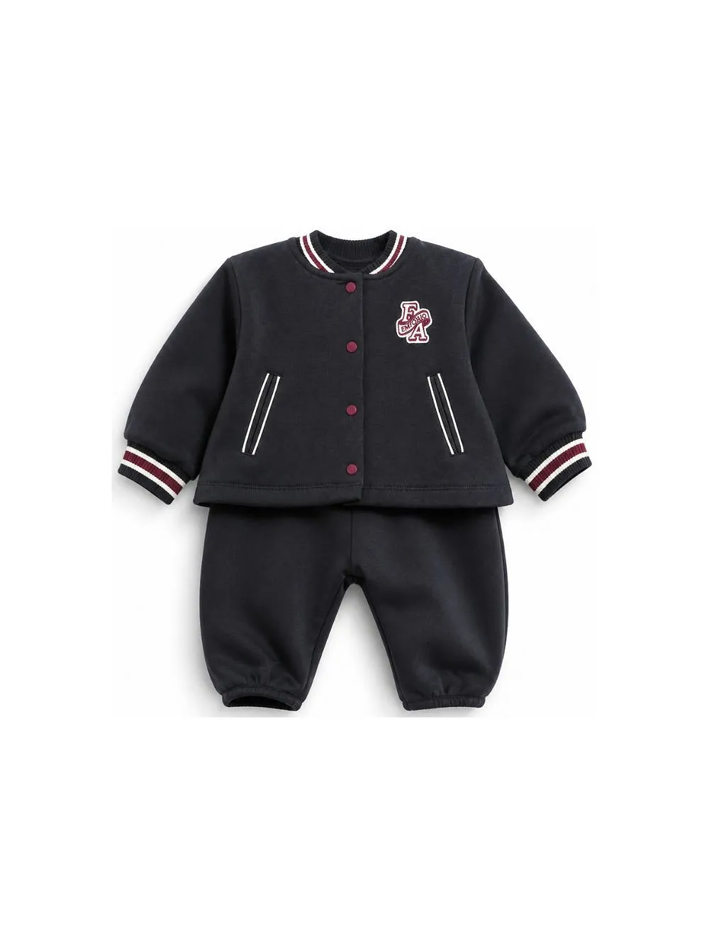 Emporio Armani Kids Logo-Patch Elasticated Waistband Tracksuit