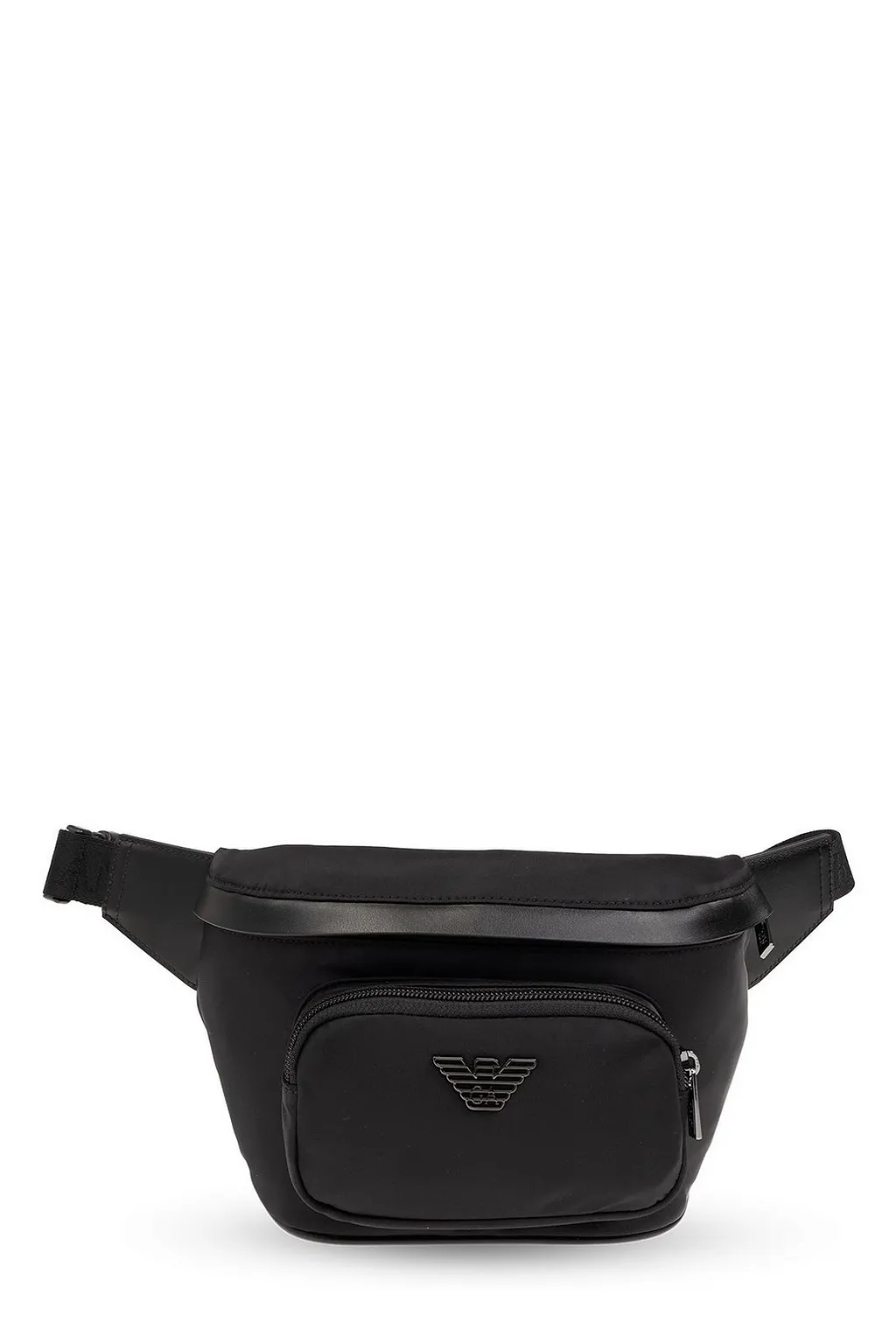 Emporio Armani Logo Plaque Zipped Belt Bag