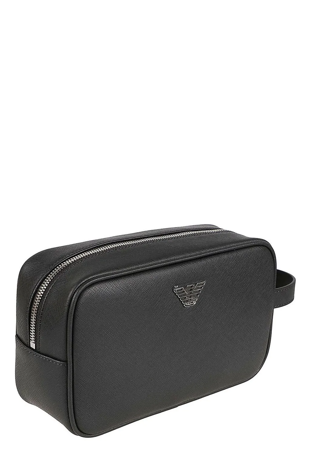 Emporio Armani Logo-Plaque Zipped Wash Bag