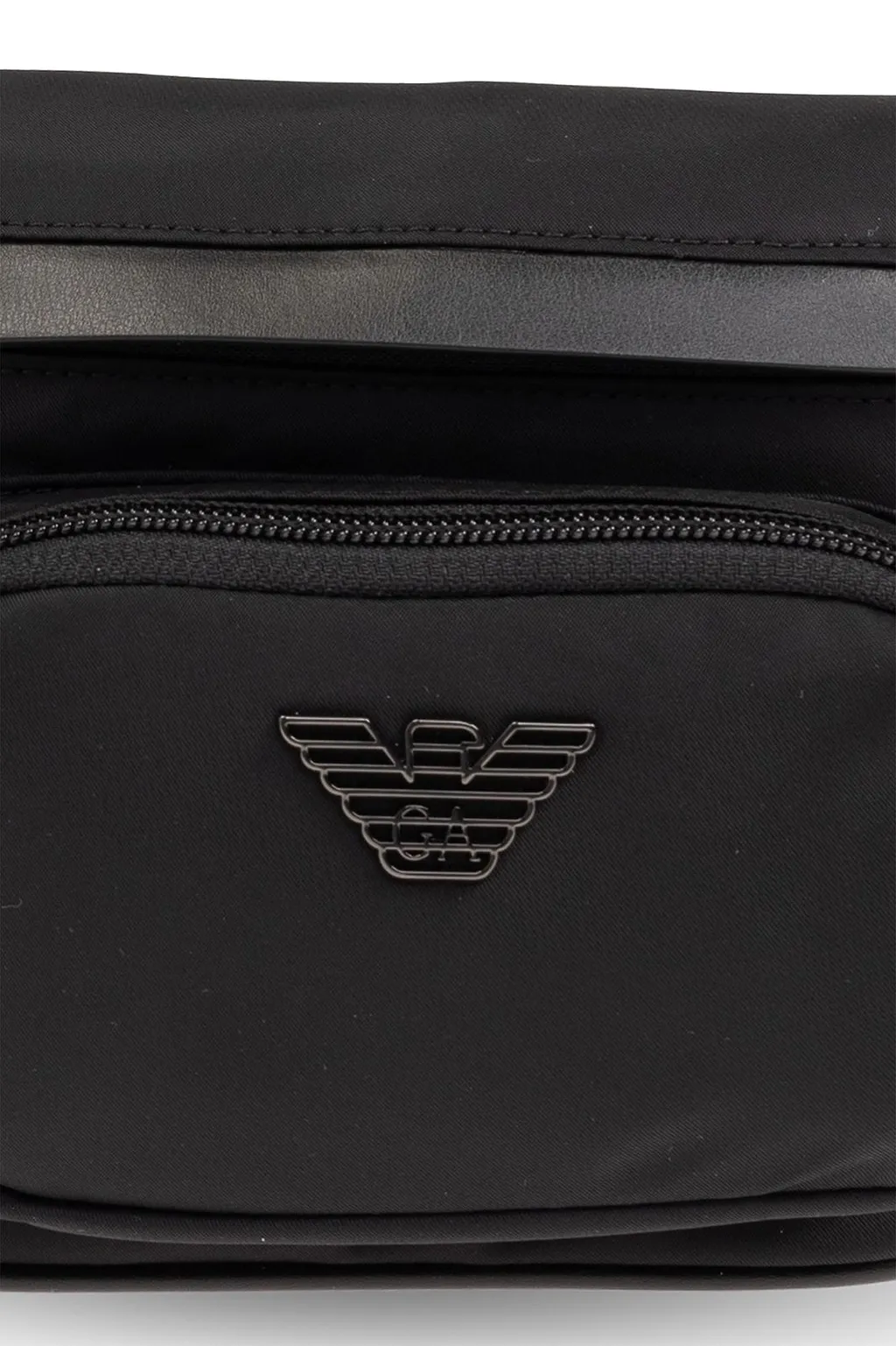 Emporio Armani Logo Plaque Zipped Belt Bag