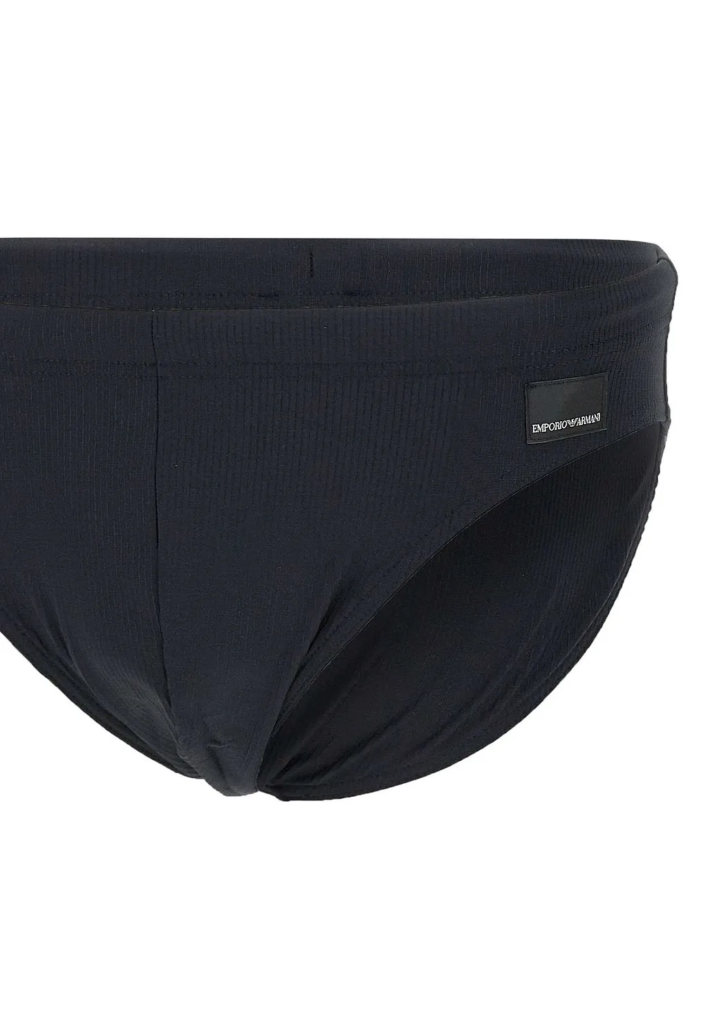Emporio Armani Low Rise Fine-Ribbed Swim Briefs