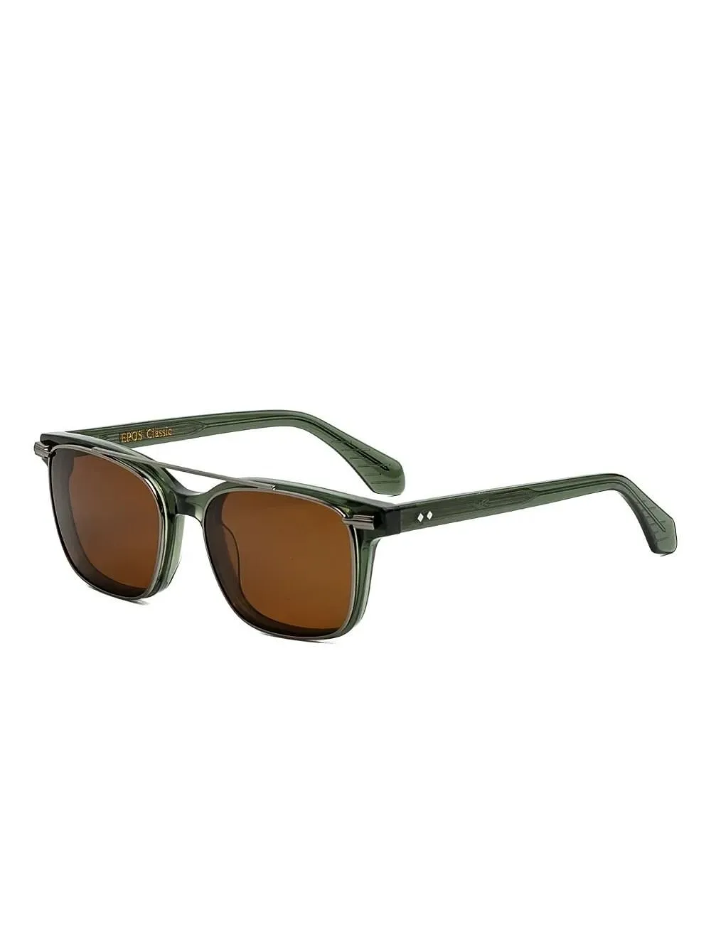 Briggs Square Frame Clip On Sunglasses