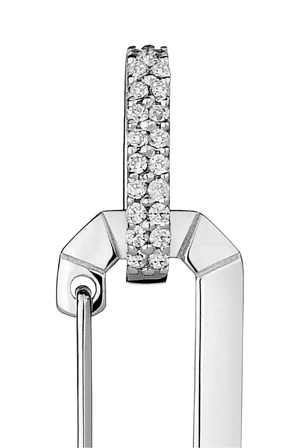 Cher Diamond Hoop Earrings