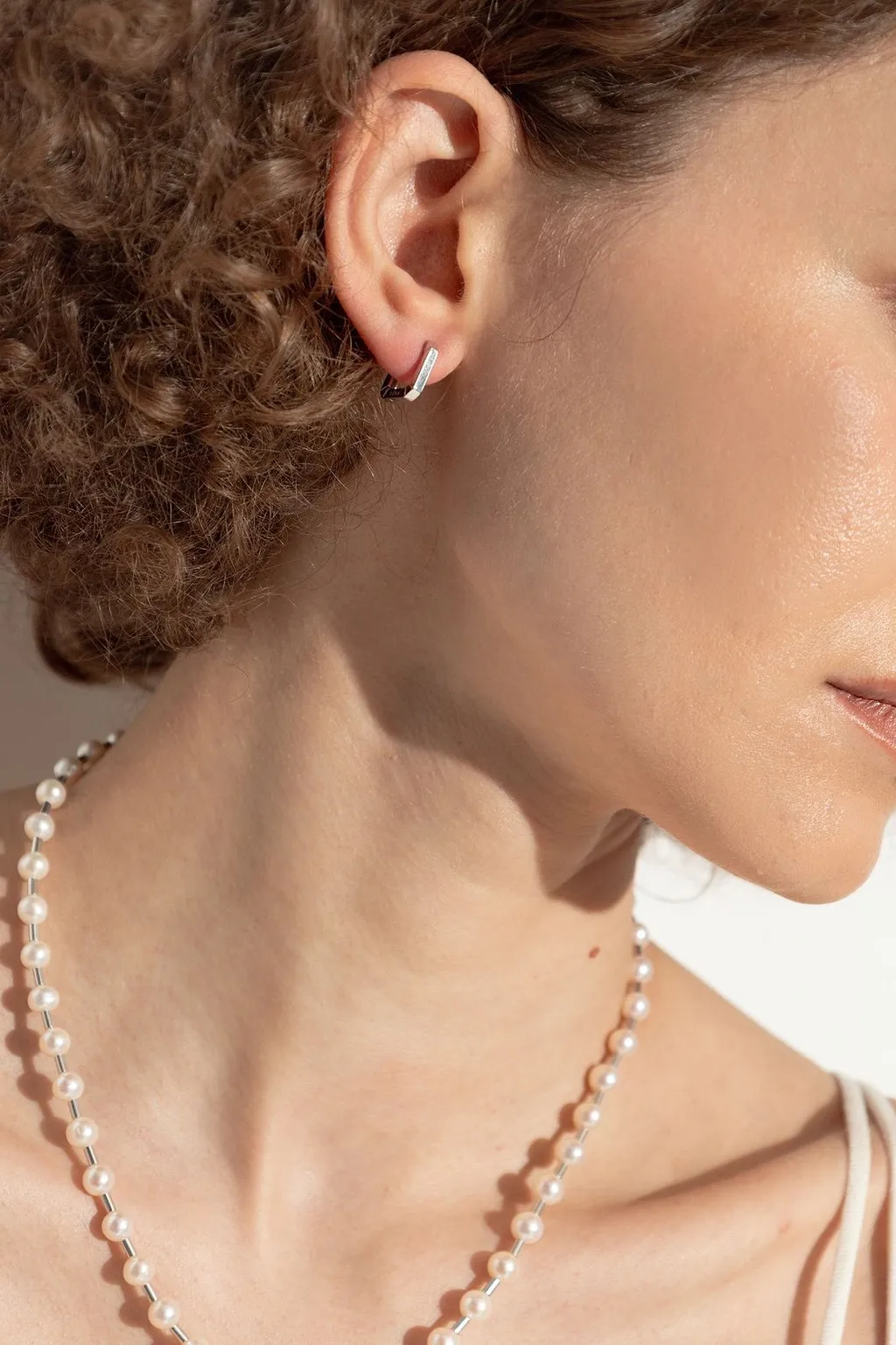 Geometric Hoop Single Earring