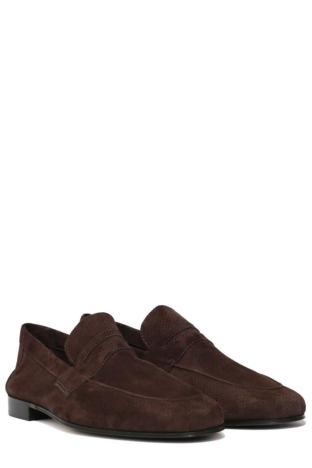Enry Hobb's Textured Penny Loafers
