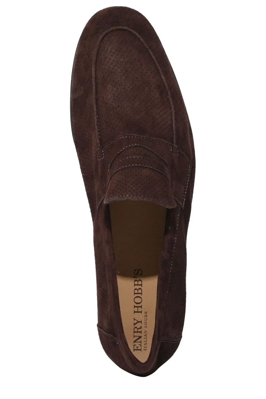 Enry Hobb's Textured Penny Loafers