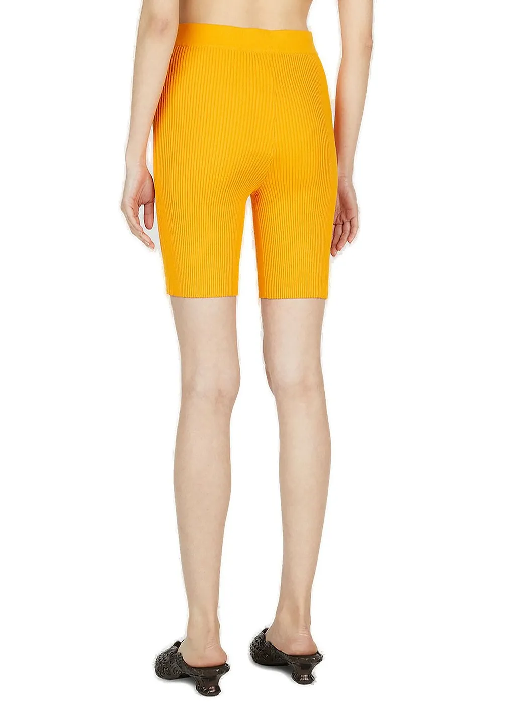 Ester Manas Knit Button-Embellished Biker Shorts