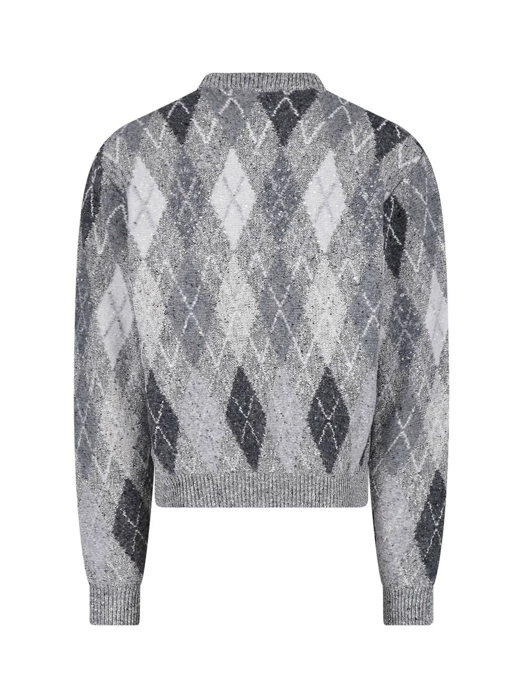 Erl Argyle Knitted Sweater