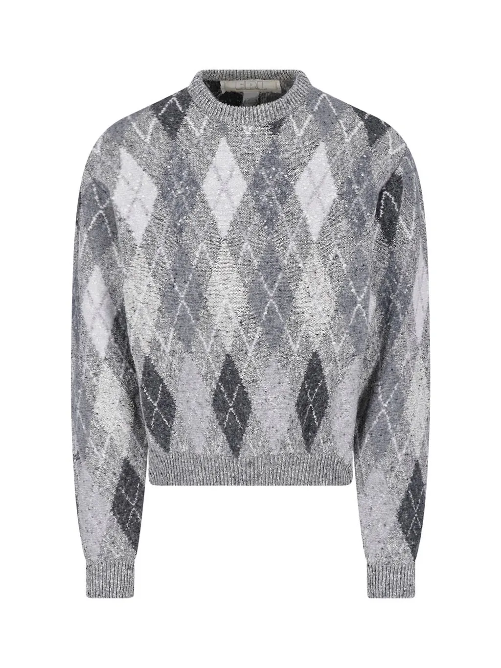 Erl Argyle Knitted Sweater