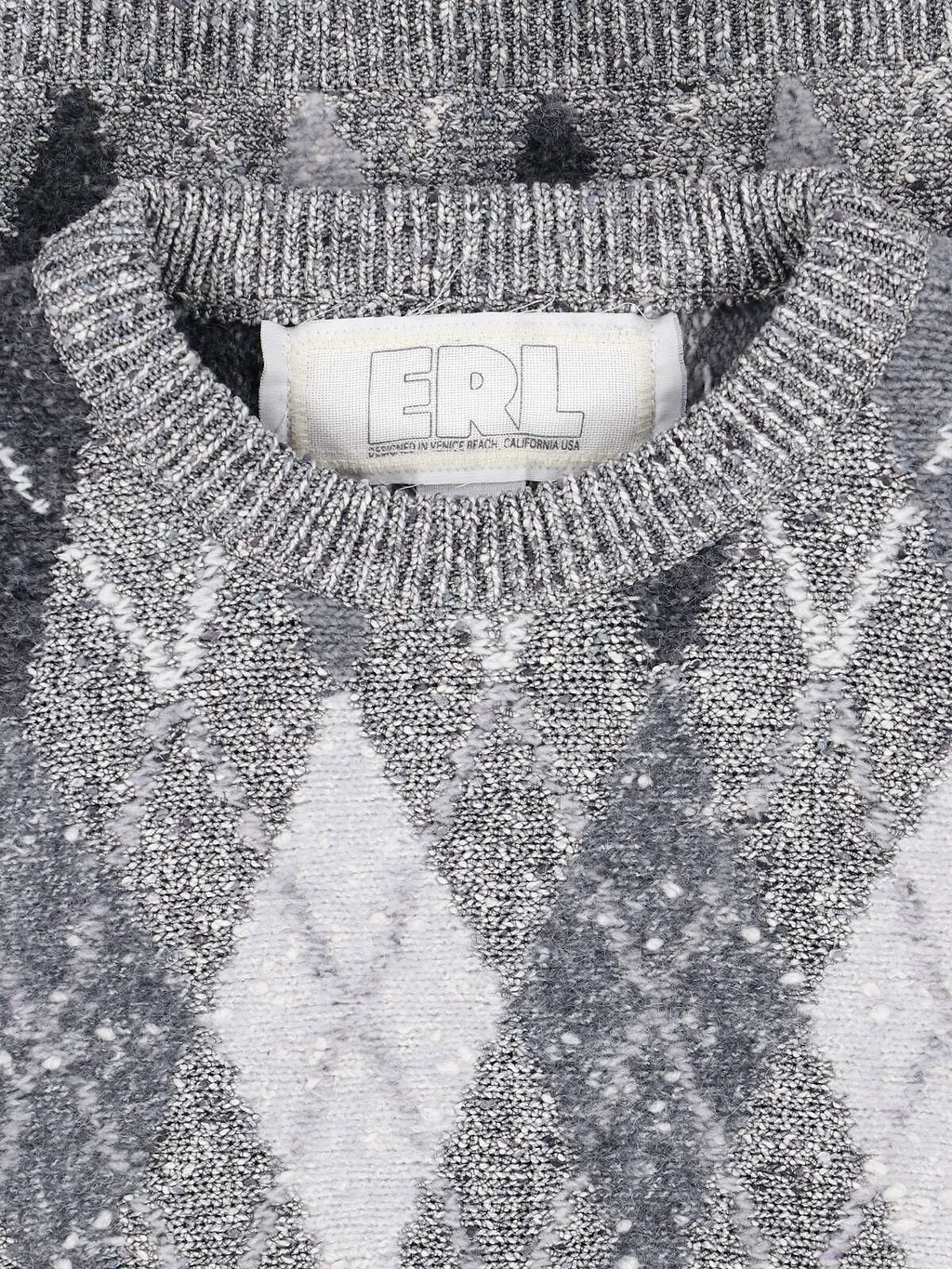 Erl Argyle Knitted Sweater
