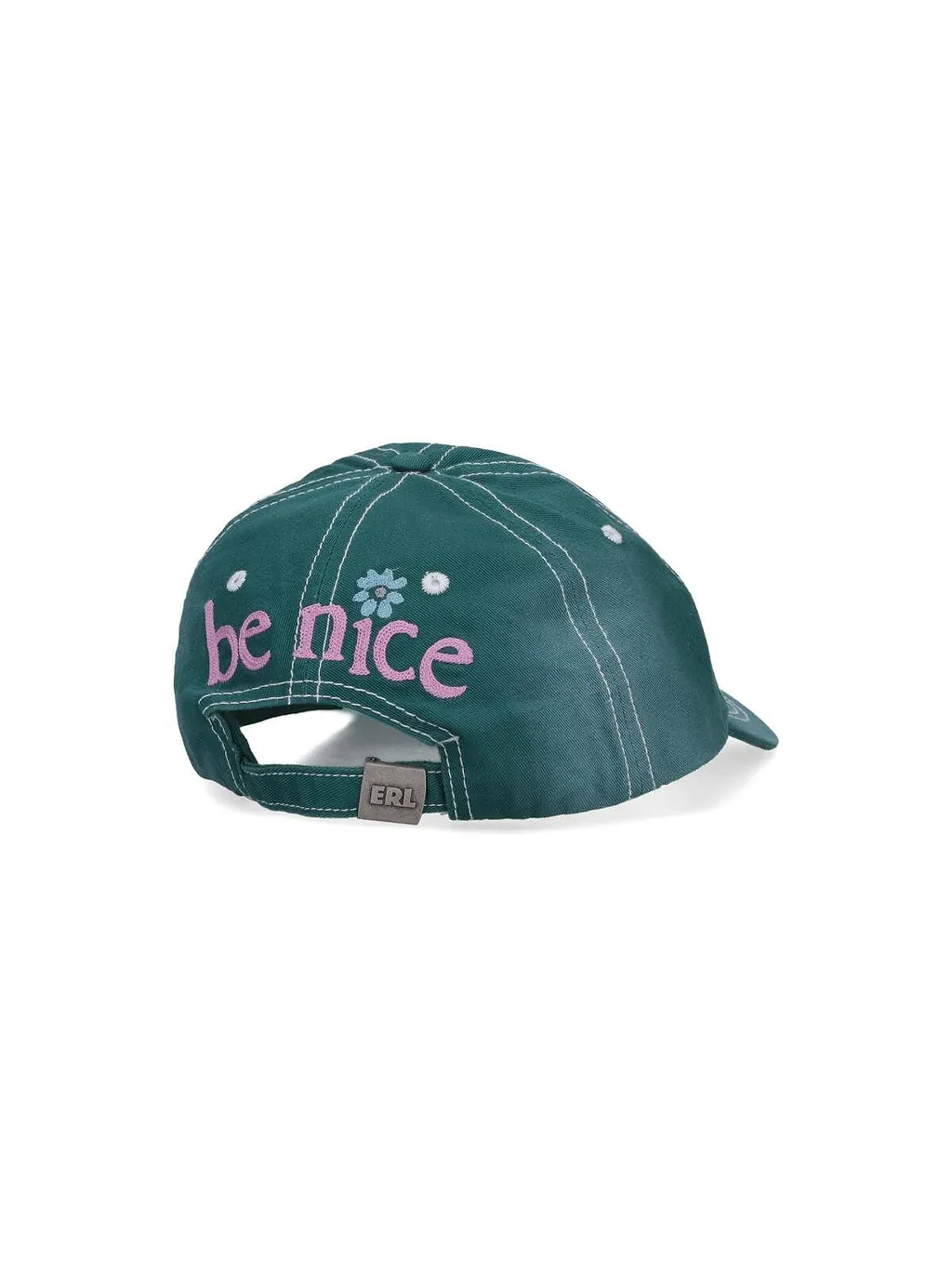 Erl Eyelet Detail Embroidered Baseball Cap