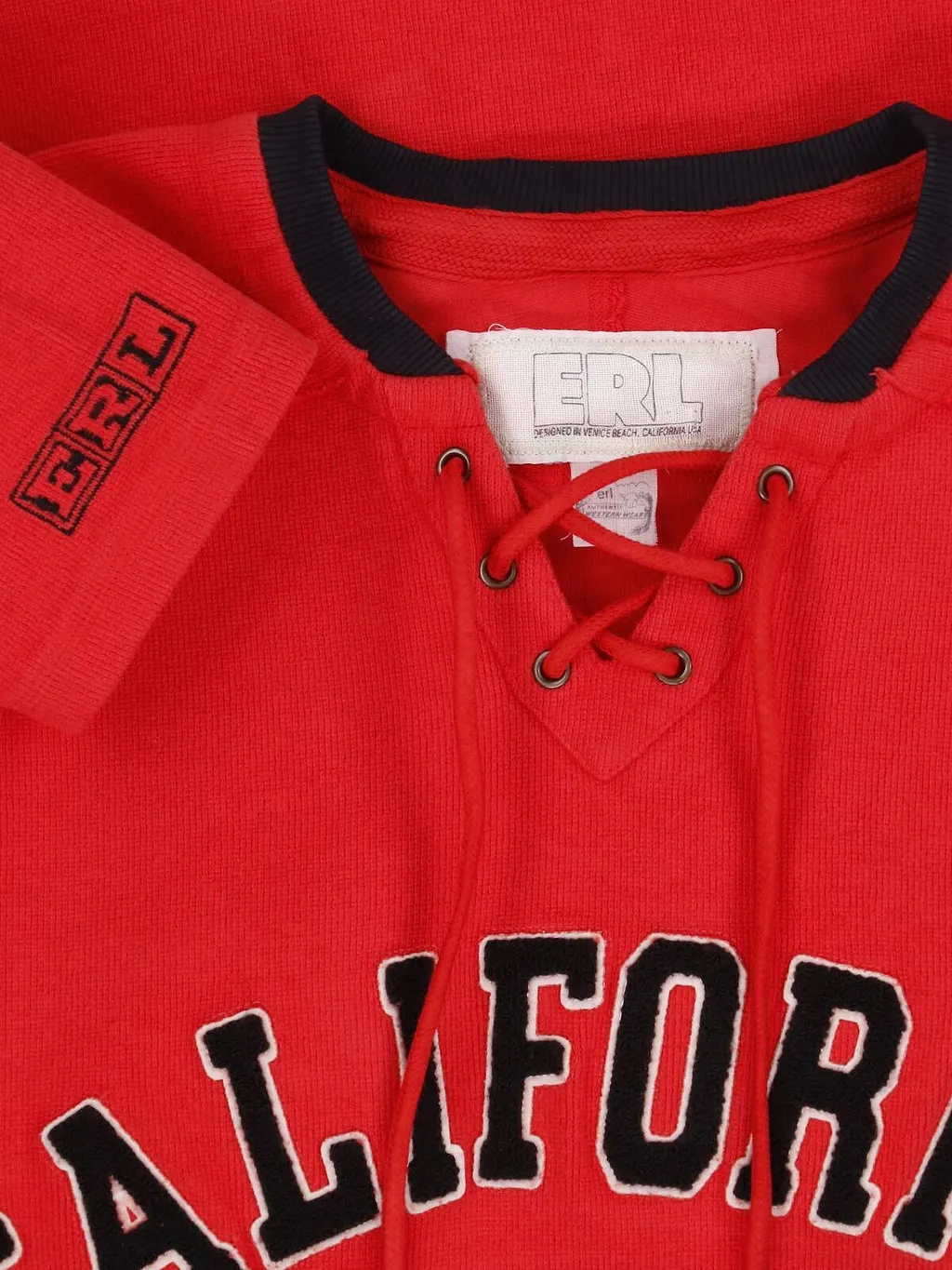 Erl Lace-Up Logo Sweatshirt