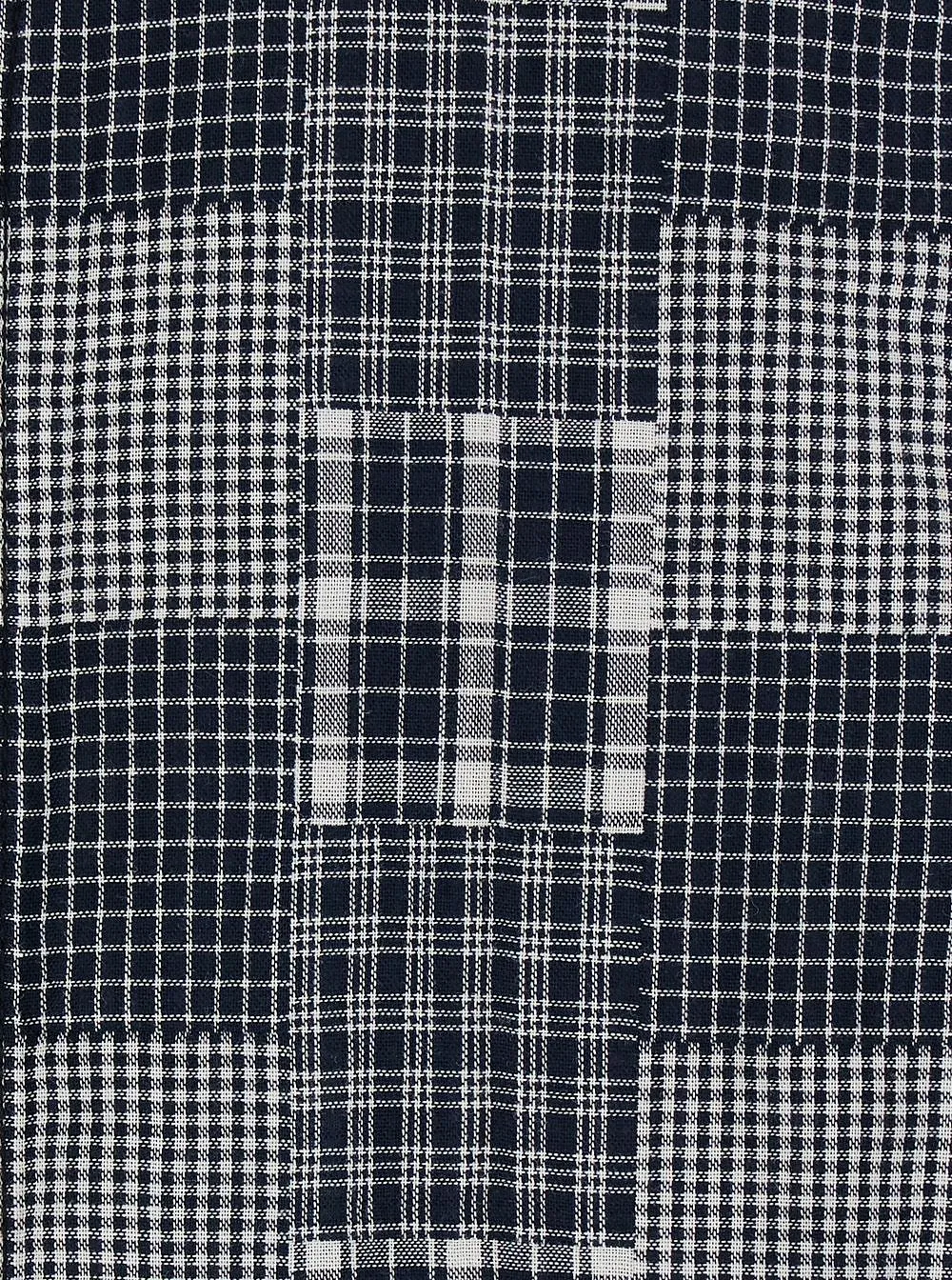Erl Patchwork Plaid Long-Sleeve Shirt