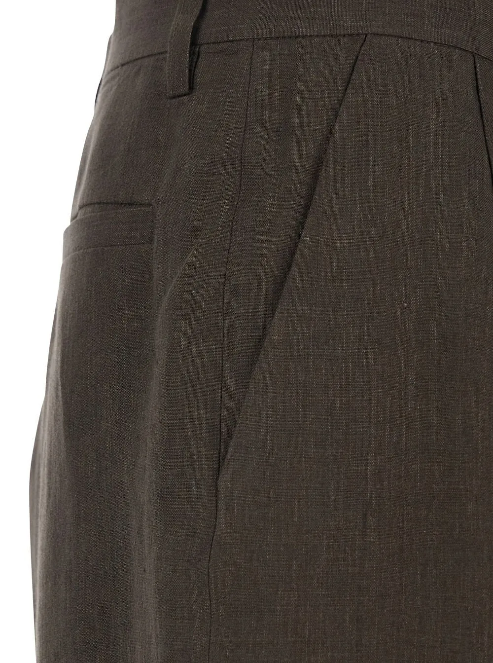 Erl Wide-Leg Linen Pants