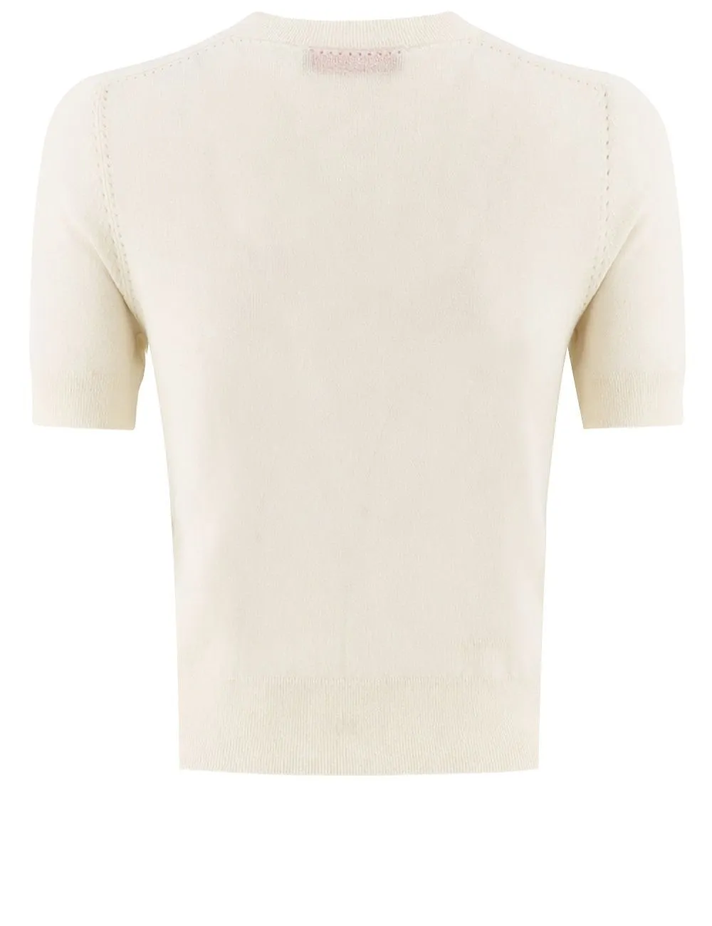 Ermanno Firenze Embroidered Logo Knitted Top
