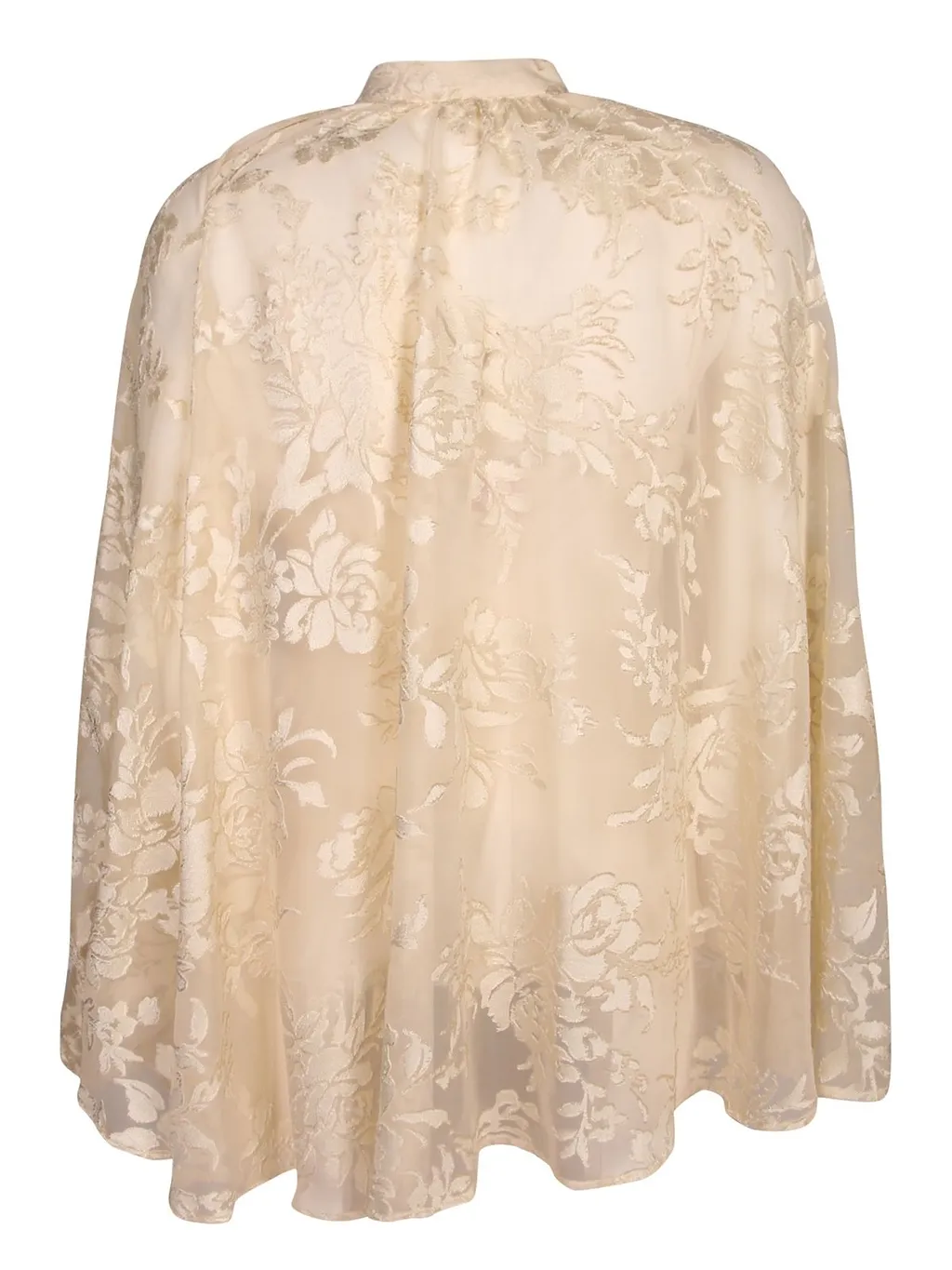 Ermanno Firenze Floral Jacquard Cape Top