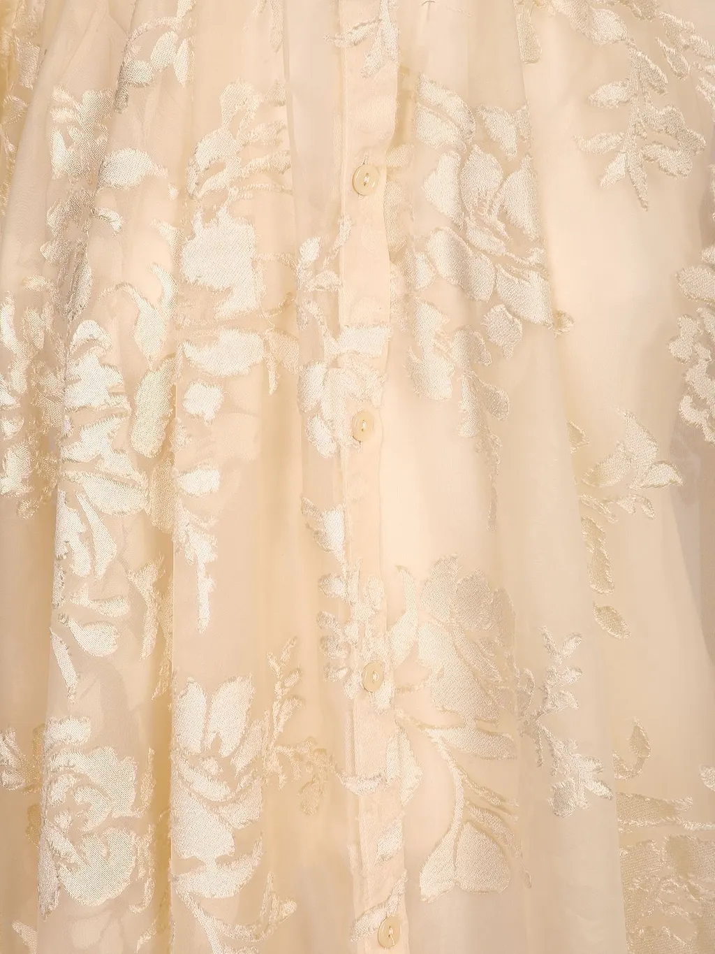 Ermanno Firenze Floral Jacquard Cape Top