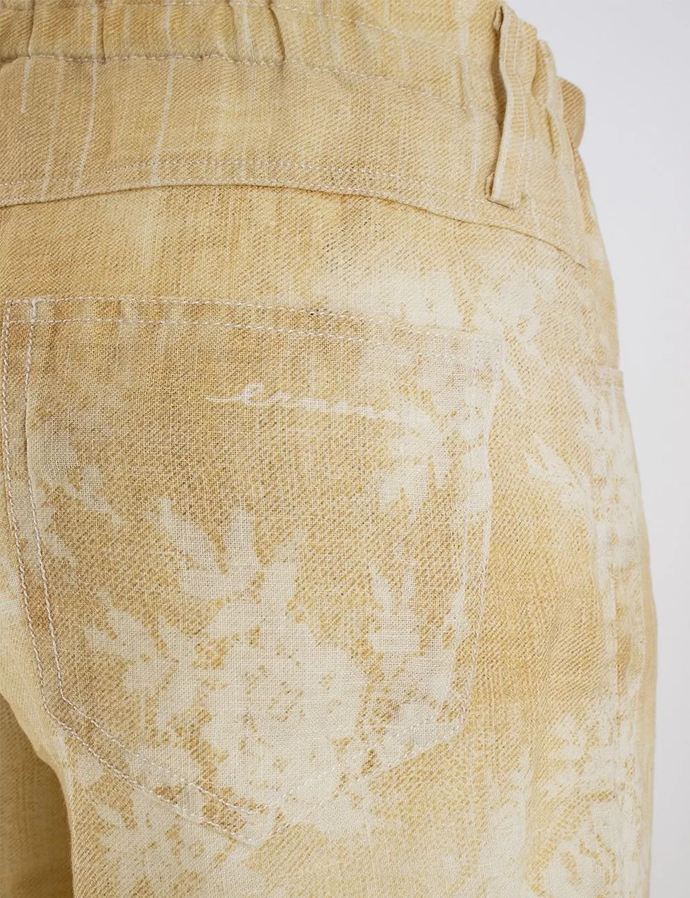 Ermanno Firenze Gradient Floral Wide-Leg Pants