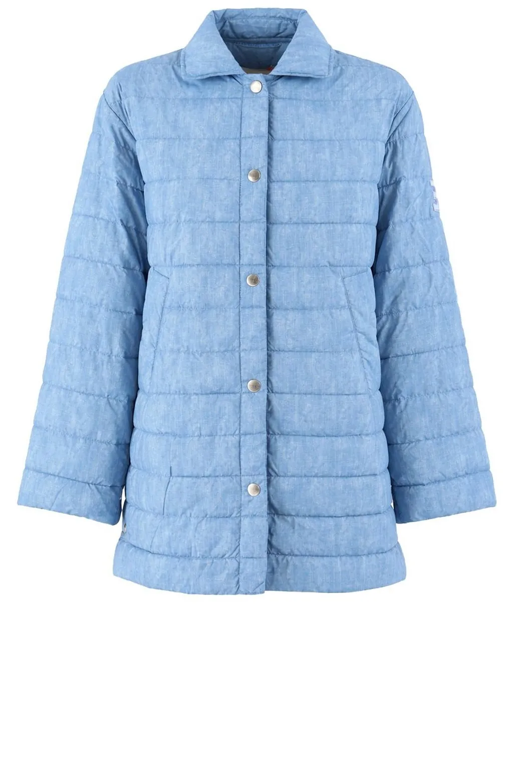 Ermanno Firenze Quilted Denim-Effect Jacket