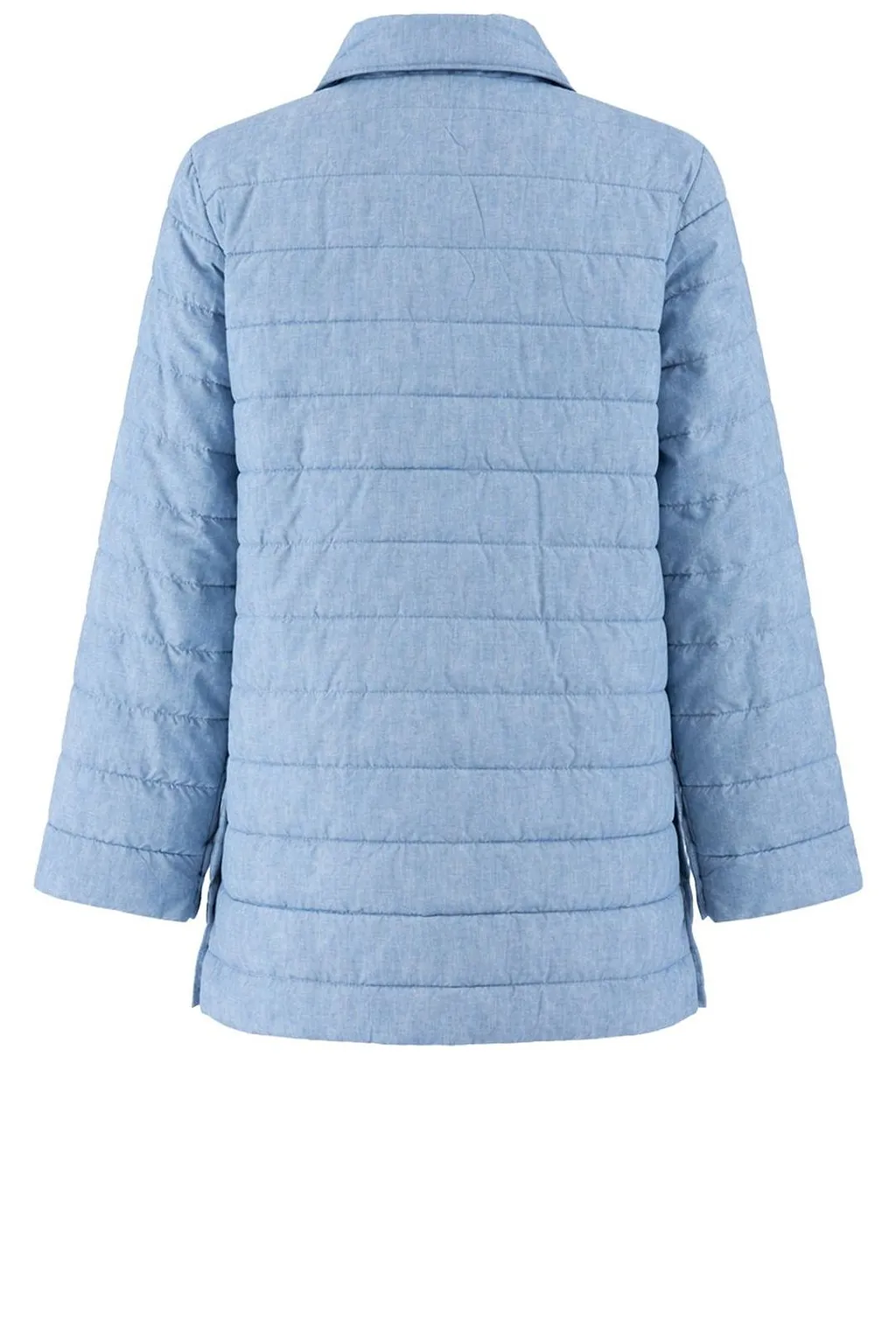 Ermanno Firenze Quilted Denim-Effect Jacket