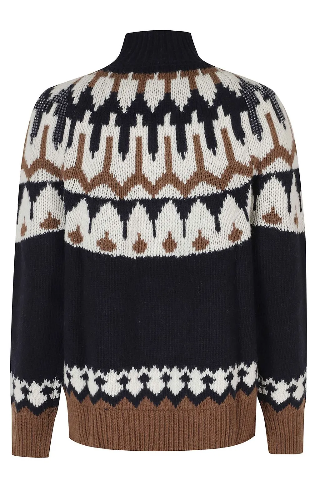 Ermanno Firenze Patterned Turtleneck Sweater
