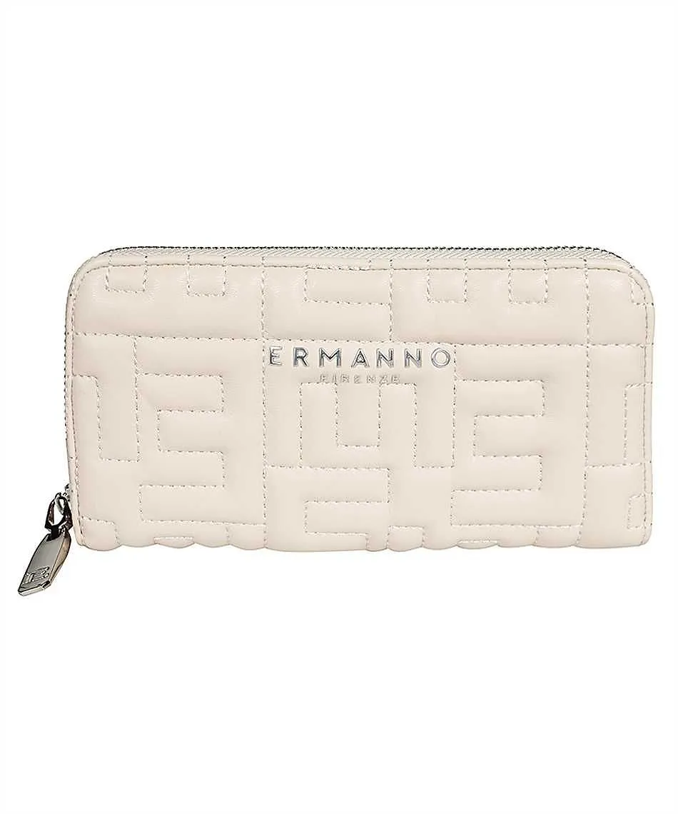 Ermanno Firenze Quilted Zip-Around Wallet