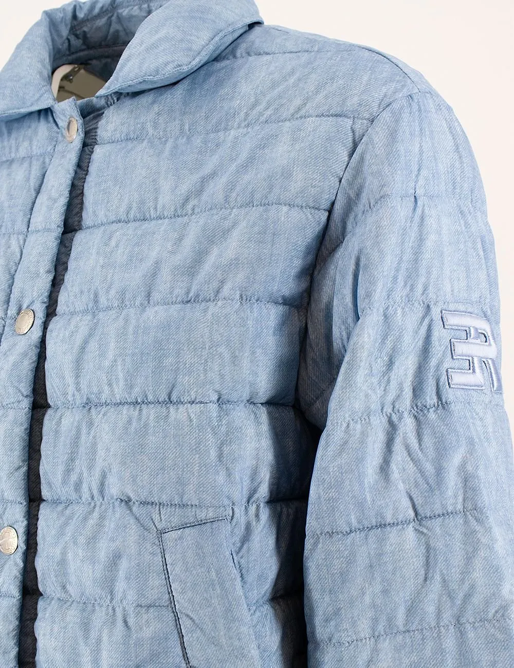 Ermanno Firenze Quilted Denim-Effect Jacket