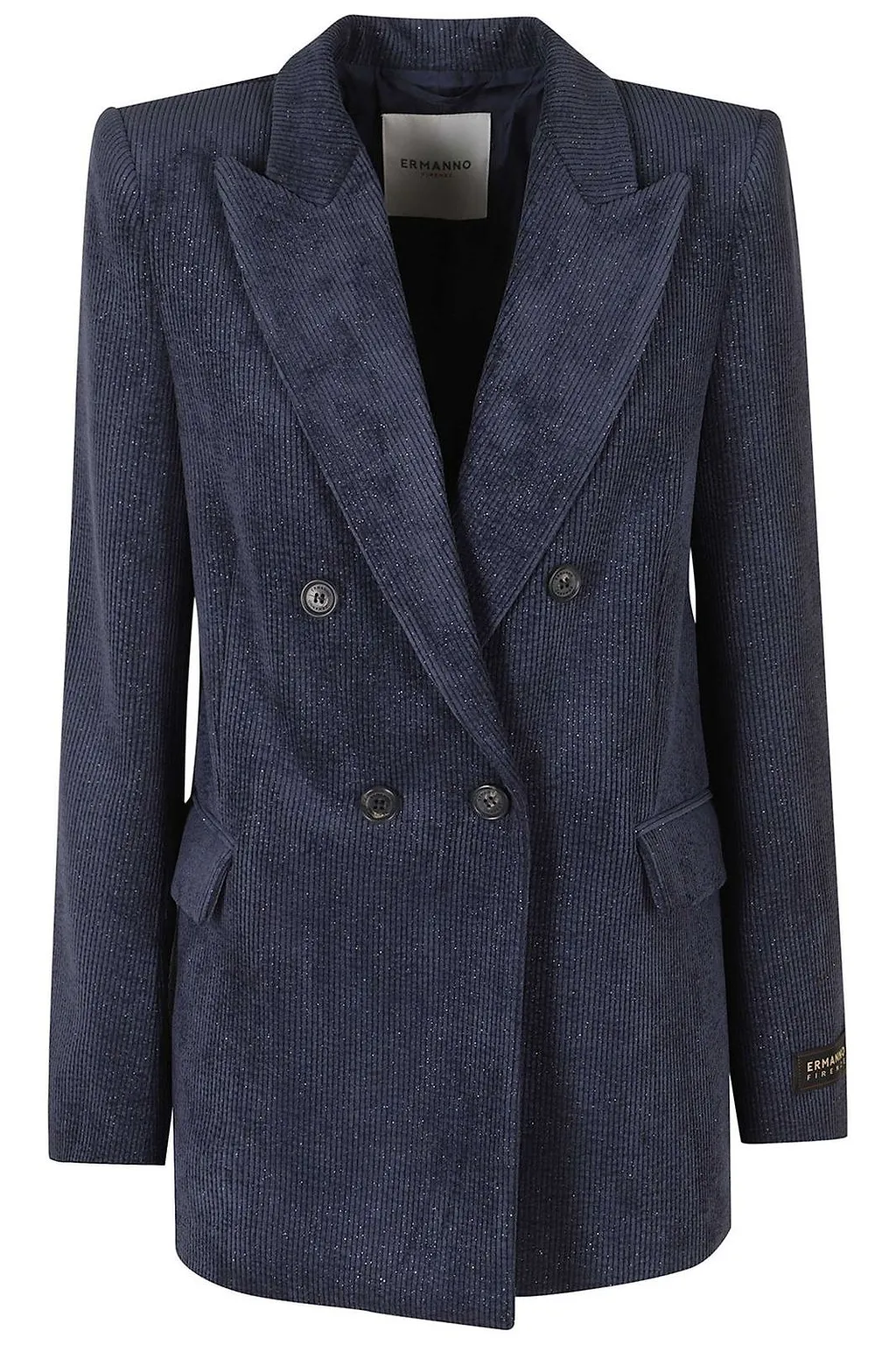 Ermanno Firenze Pinstripe Double-Breasted Blazer
